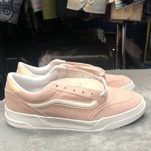 Vans Hylane Sepia Rose and White Suede Sneakers